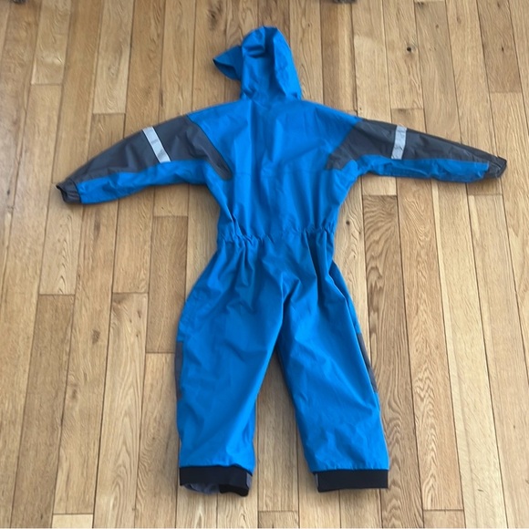 OAKI Blue and Gray Kids' Rain Trail Suit, Sz 6/7 Used see pics - Picture 15 of 15